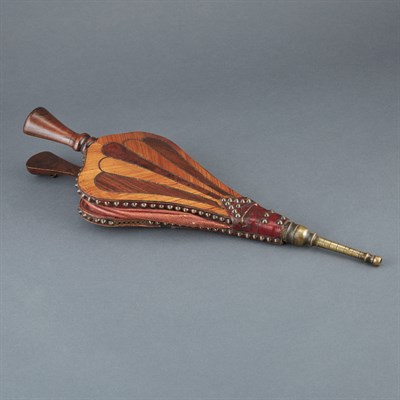 Lot 568 - Victorian Tulipwood, Rosewood and Leather...