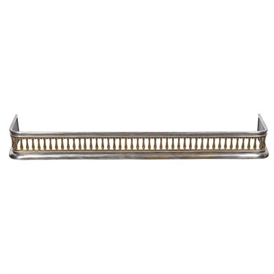 Lot 449 - William IV Steel and Gilt-Bronze Fire Fender...