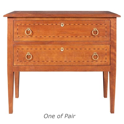 Lot 558 - Pair of Italian Neoclassical Style Inlaid...