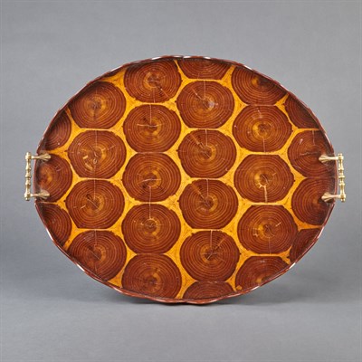 Lot 562 - Brass Mounted Olivewood Tray 19th Century Of...