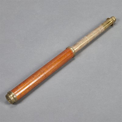 Lot 577 - English Mahogany and Brass Telescope Dollond,...