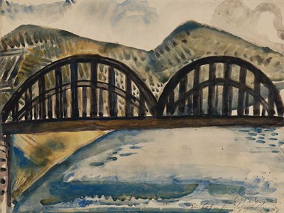 Lot 33 - Paul Kleinschmidt German, 1883-1949 Bridge...