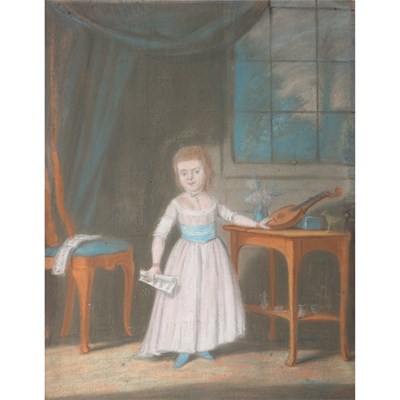 Lot 45 - Rienk Jelgerhuis Dutch, 1729-1806 Young Girl...