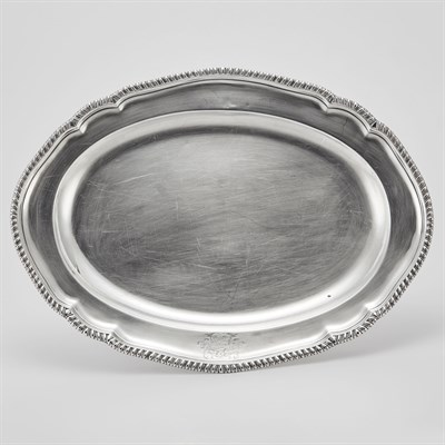 Lot 238 - George III Sterling Silver Meat Platter Thomas...