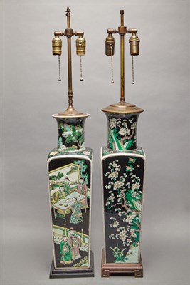 Lot 173 - Two Chinese Famille Verte Glazed Porcelain...