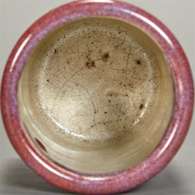 Lot 169 - Chinese Flambe Glazed Porcelain Brushpot 19th...