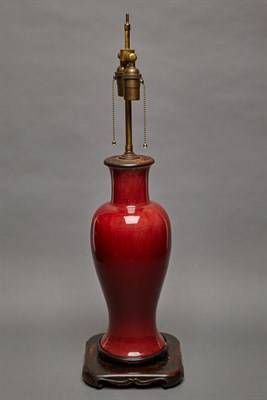 Lot 171 - Chinese Sang de Boeuf Glazed Porcelain Vase...