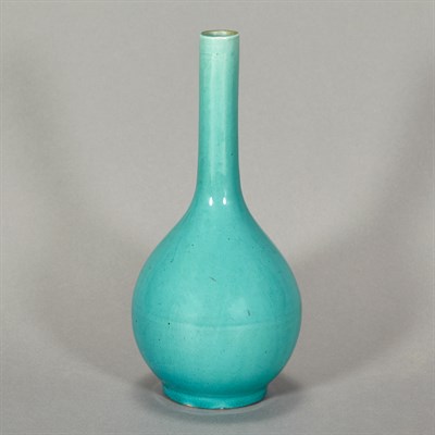 Lot 165 - Chinese Turquoise Glazed Porcelain Bottle Vase...