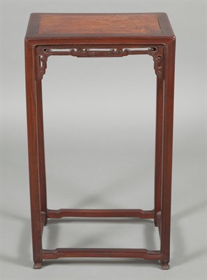 Lot 228 - Pair of Chinese Burlwood and Hardwood Tables...