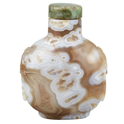 Lot 124 - Chinese Macaroni Agate Snuff Bottle 18th/19th...