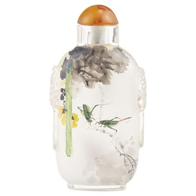 Lot 145 - Chinese Inside Painted Glass Snuff Bottle...