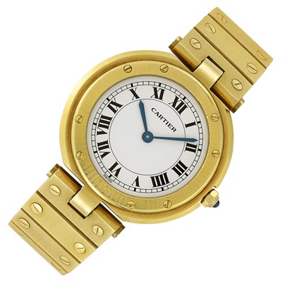 Lot 73 - Gold 'Santos' Wristwatch, Cartier