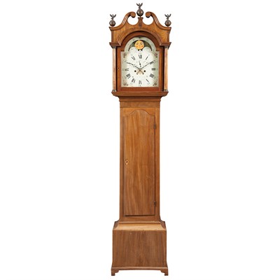 Lot 158 - Federal Inlaid Mahogany Tall Case Clock The...