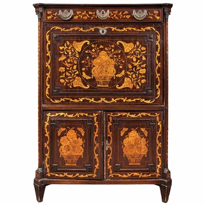 Lot 530 - Dutch Neoclassical Mahogany and Marquetry...