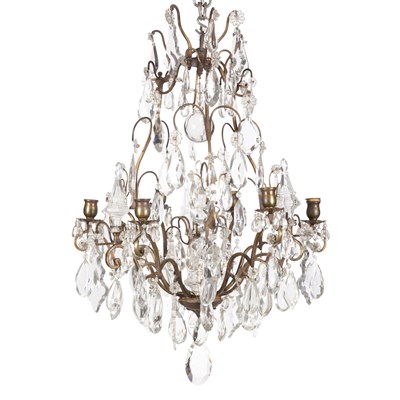 Lot 304 - Louis XV Style Gilt-Bronze Six-Light...