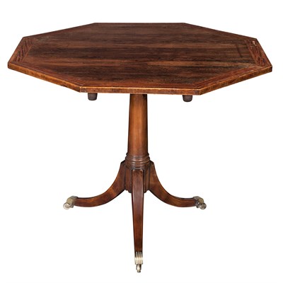 Lot 645 - Regency Mahogany and Rosewood Center Table The...