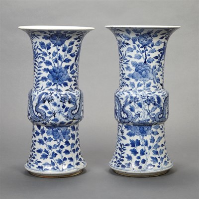 Lot 375 - Group of Six Chinese Blue and White Porcelain...