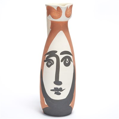 Lot 205 - Pablo Picasso VISAGE (A.R. 288) Painted and...