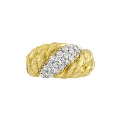 Lot 358 - Gold, Platinum and Diamond Ring, Van Cleef & Arpels, France