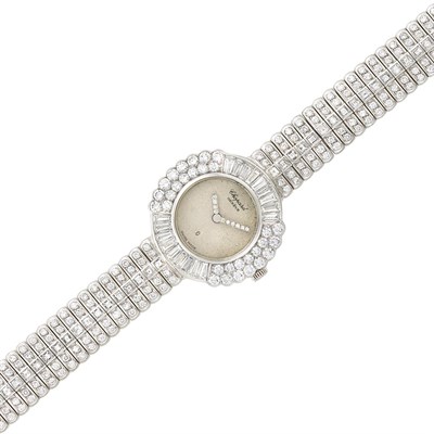 Lot 258 - Lady's White Gold and Diamond Wristwatch, Chopard