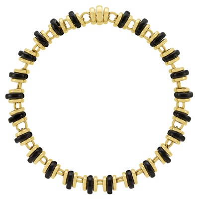 Lot 201 - Gold and Black Onyx Necklace, Pomellato