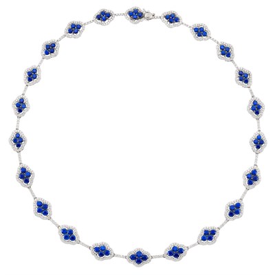 Lot 267 - White Gold, Sapphire and Diamond Necklace, Piranesi