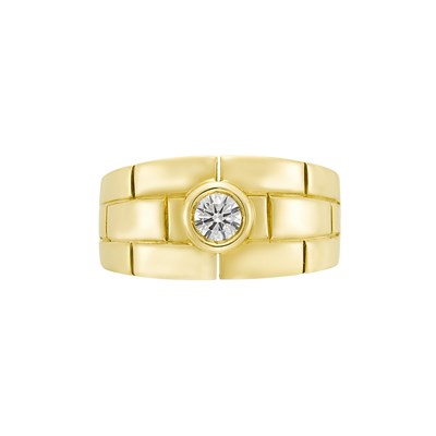 Lot 213 - Gold and Diamond 'Panther' Ring, Cartier, France