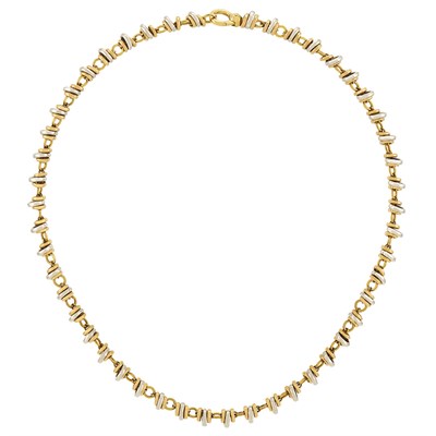 Lot 174 - Tricolor Gold Chain Necklace, Pomellato