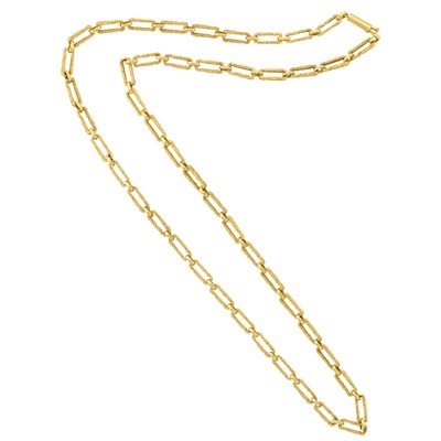 Lot 304 - Long Gold Chain Necklace, Ilias Lalaounis
