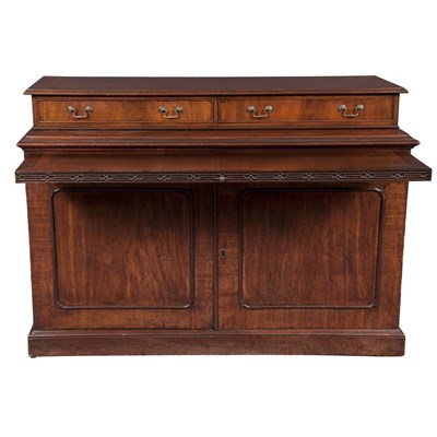Lot 274 - George III Mahogany Side Cabinet The later...