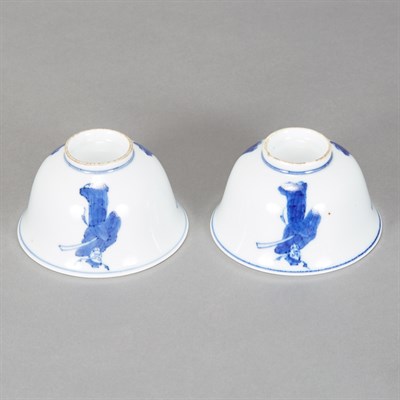 Lot 230 - Two Chinese Blue and White Glazed Porcelain...
