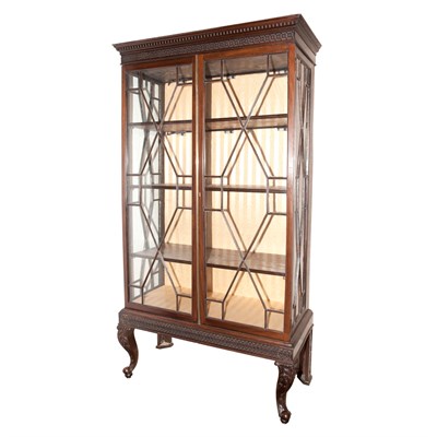 Lot 306 - George III Style Mahogany Vitrine Height 68...