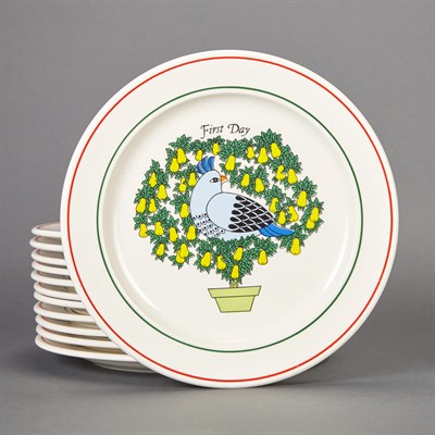 Lot 622 - Set of Twelve Sally Merwin Days of Christmas...