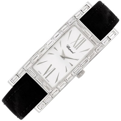 Lot 214 - Lady's White Gold and Diamond Wristwatch, Chopard