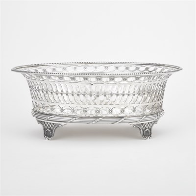 Lot 394 - Victorian Sterling Silver Basket Probably...