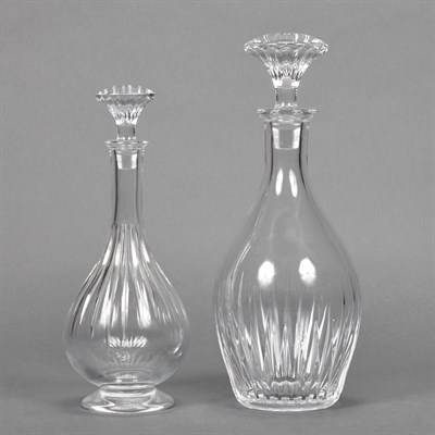 Lot 611 - Two Baccarat Cut Glass Decanters Height of...