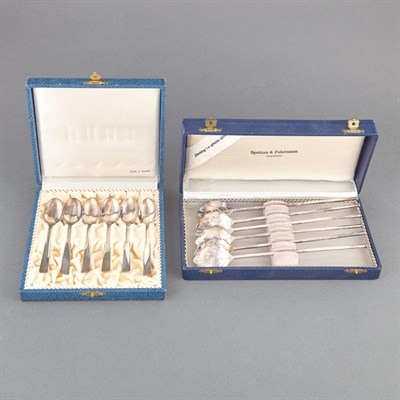 Lot 507 - Cased Set of Six Norwegian Silver Demitasse...