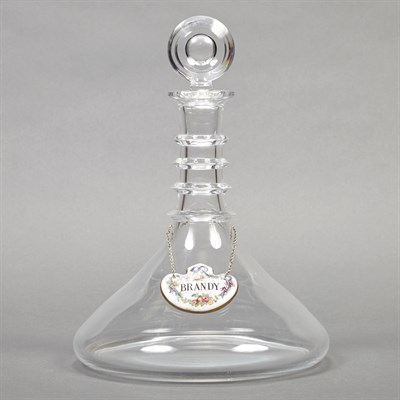 Lot 608 - Baccarat Glass Ship's Decanter Height 9 1/2...