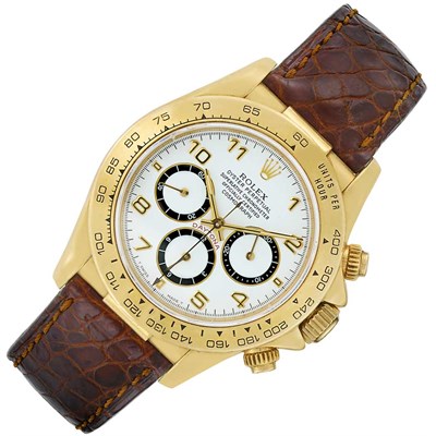 Lot 72 - Gentleman's Gold 'Daytona' Chronograph Wristwatch, Rolex, Ref. 16500