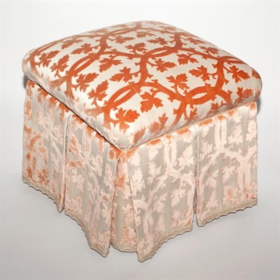 Lot 532 - Contemporary Upholstered Ottoman Height 16...