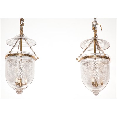 Lot 459 - Pair of Georgian Style Gilt-Metal and Cut...