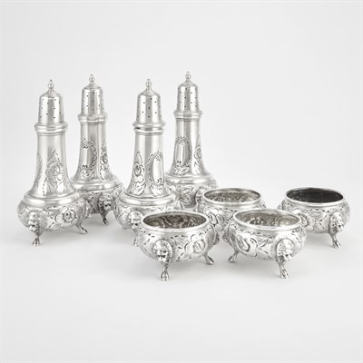 Lot 529 - Set of American Georgian Style Sterling Silver...
