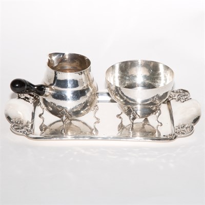 Lot 504 - J. Wagner & Son Sterling Silver Cream and...