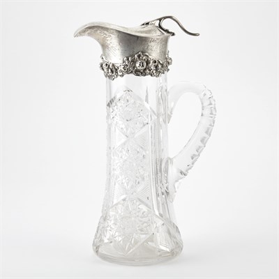 Lot 612 - Gorham Sterling Silver Mounted Cut Glass...
