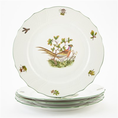 Lot 555 - Set of Four Herend Porcelain Game Plates...
