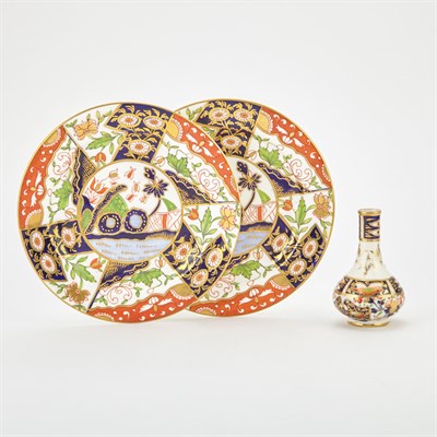 Lot 586 - Pair of Royal Crown Derby Porcelain Side...