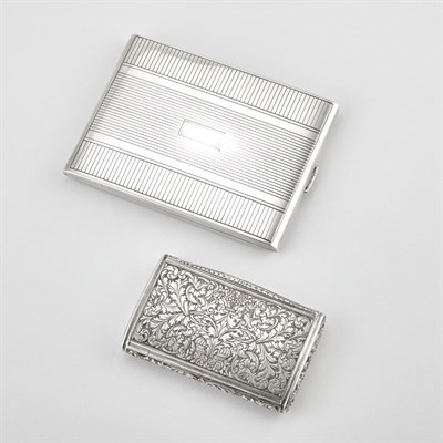 Lot 508 - Silver Cigarette Case and Silver Snuff Box...