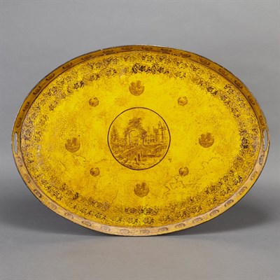 Lot 316 - Continental Tole Tray 19th Century The...