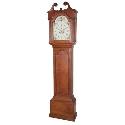 Lot 498 - George III Oak Tall Case Clock Dial signed...