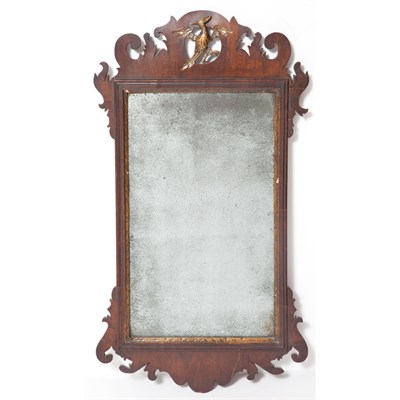 Lot 261 - Two George II Walnut and Parcel Gilt Mirrors...